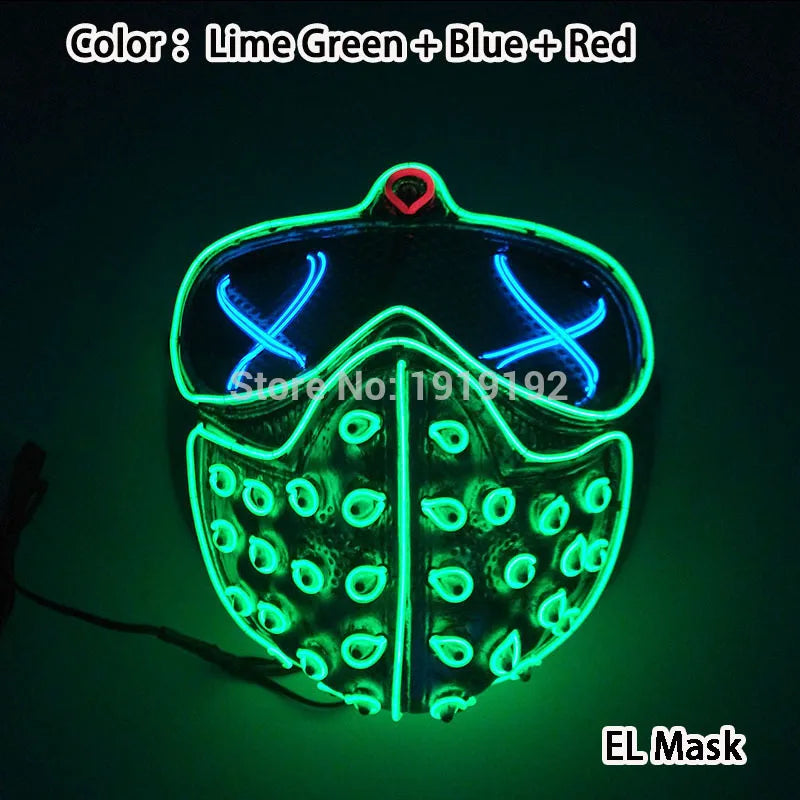 Happy Halloween: Máscara Luminosa para Fiestas