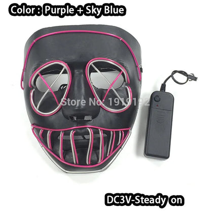 Happy Halloween: Máscara Luminosa para Fiestas