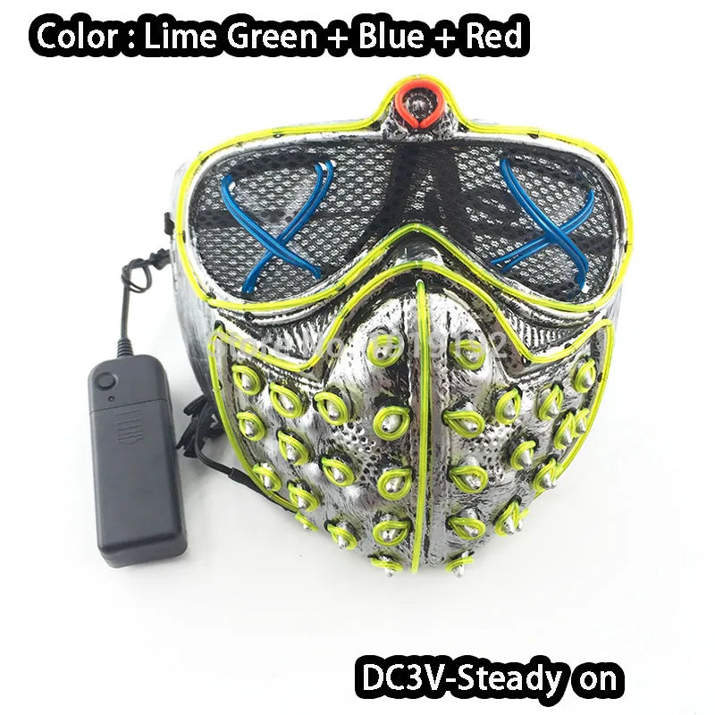 Happy Halloween: Máscara Luminosa para Fiestas