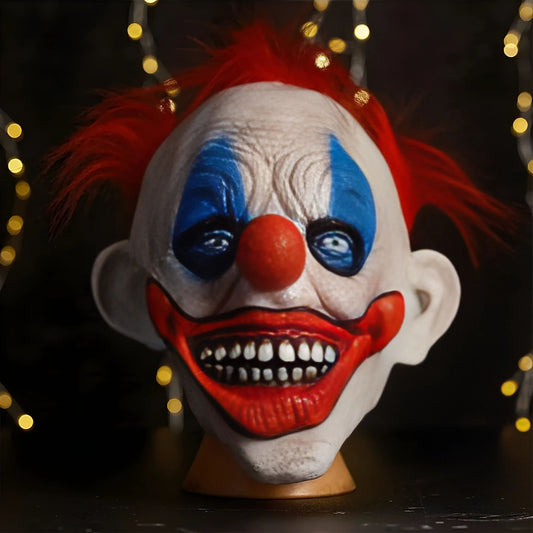 HAPPY PAYASO de Latex - Máscara para Fiestas Bromas y Sustos