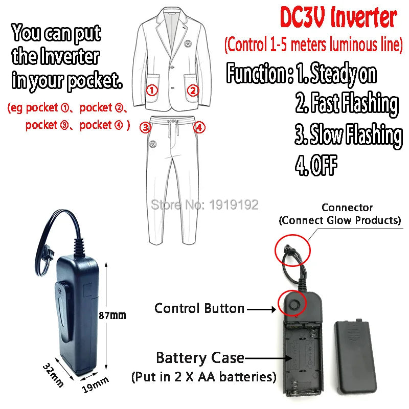 Happy Halloween: Máscara Luminosa para Fiestas