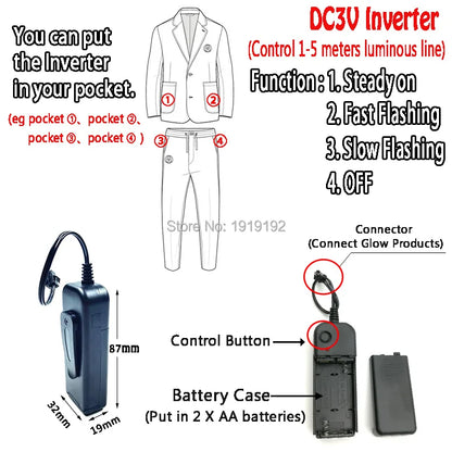 Happy Halloween: Máscara Luminosa para Fiestas