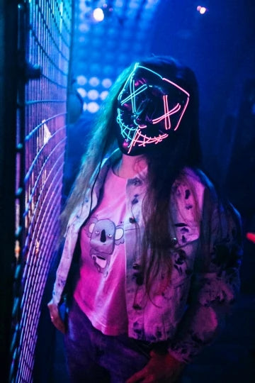 Happy Halloween: Máscara Luminosa para Fiestas