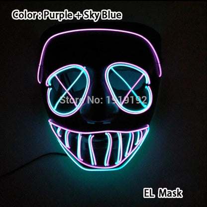 Happy Halloween: Máscara Luminosa para Fiestas