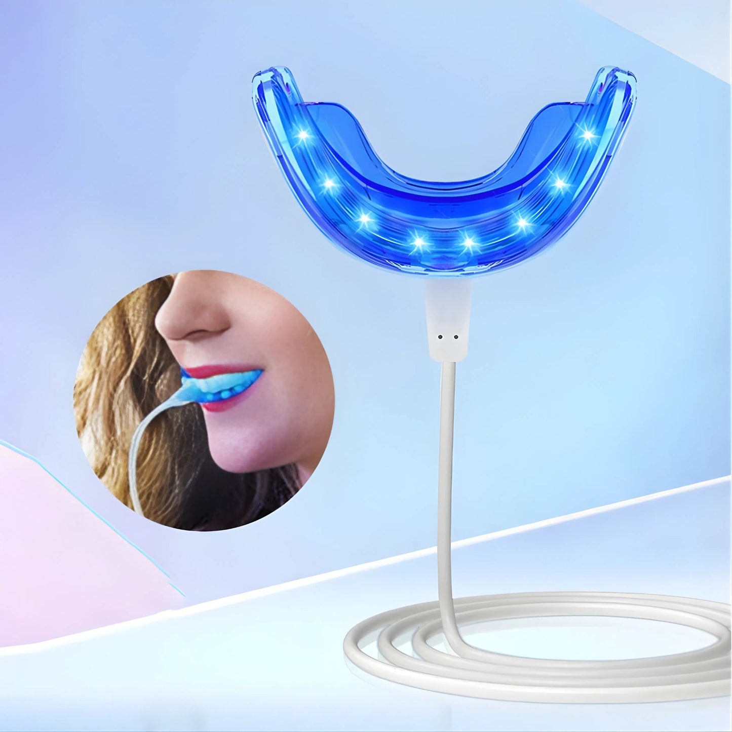 Dispositivo blanqueador dental Happy BrightLite vista frontal
