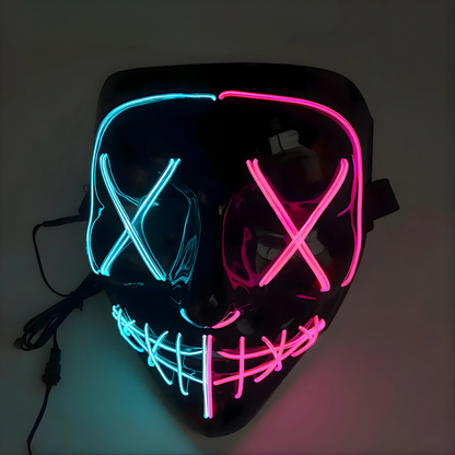 Happy Máscara Luminosa para Fiestas