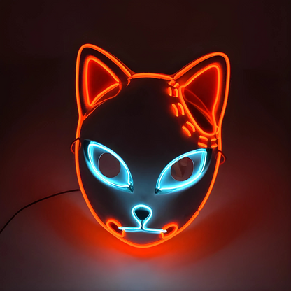 Happy Máscara Luminosa para Fiestas