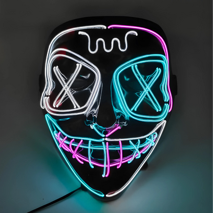 Happy Máscara Luminosa para Fiestas