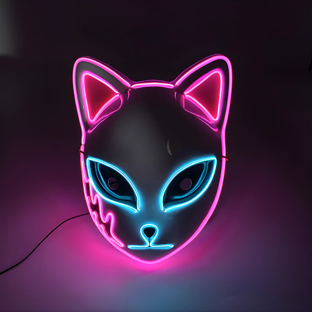 Happy Máscara Luminosa para Fiestas