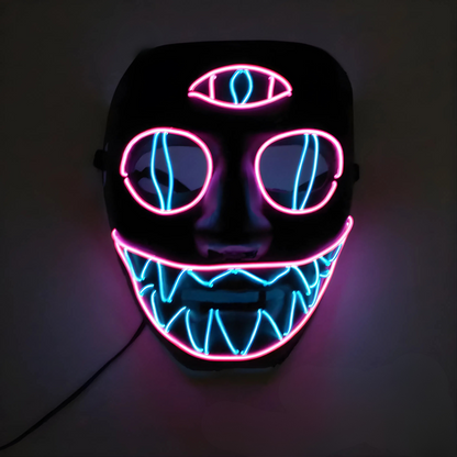 Happy Máscara Luminosa para Fiestas