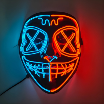 Happy Máscara Luminosa para Fiestas