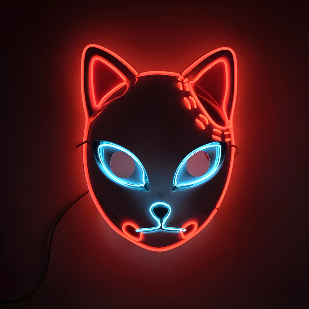 Happy Máscara Luminosa para Fiestas