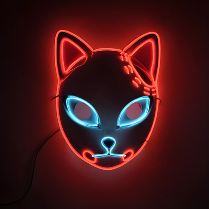 Happy Máscara Luminosa para Fiestas