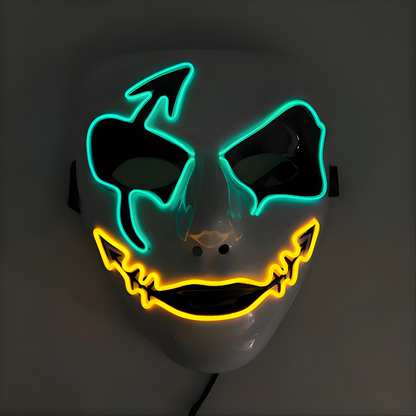 Happy Máscara Luminosa para Fiestas