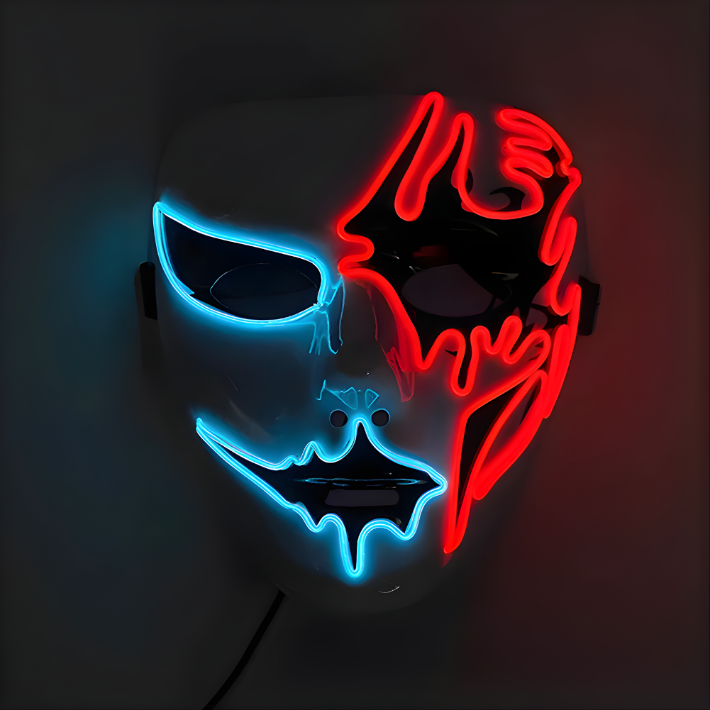 Happy Máscara Luminosa para Fiestas