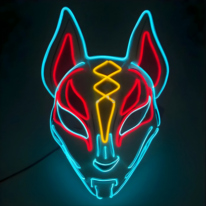 Happy Máscara Luminosa para Fiestas