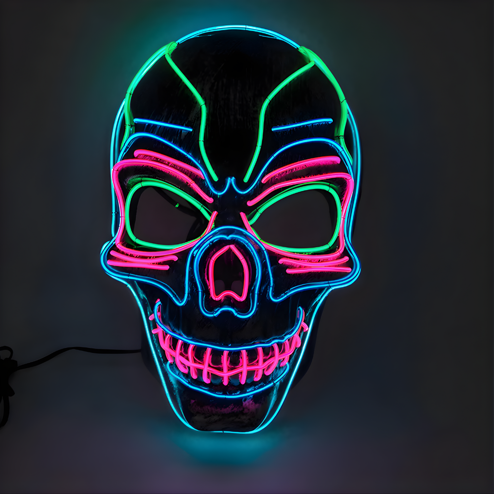 Happy Máscara Luminosa para Fiestas