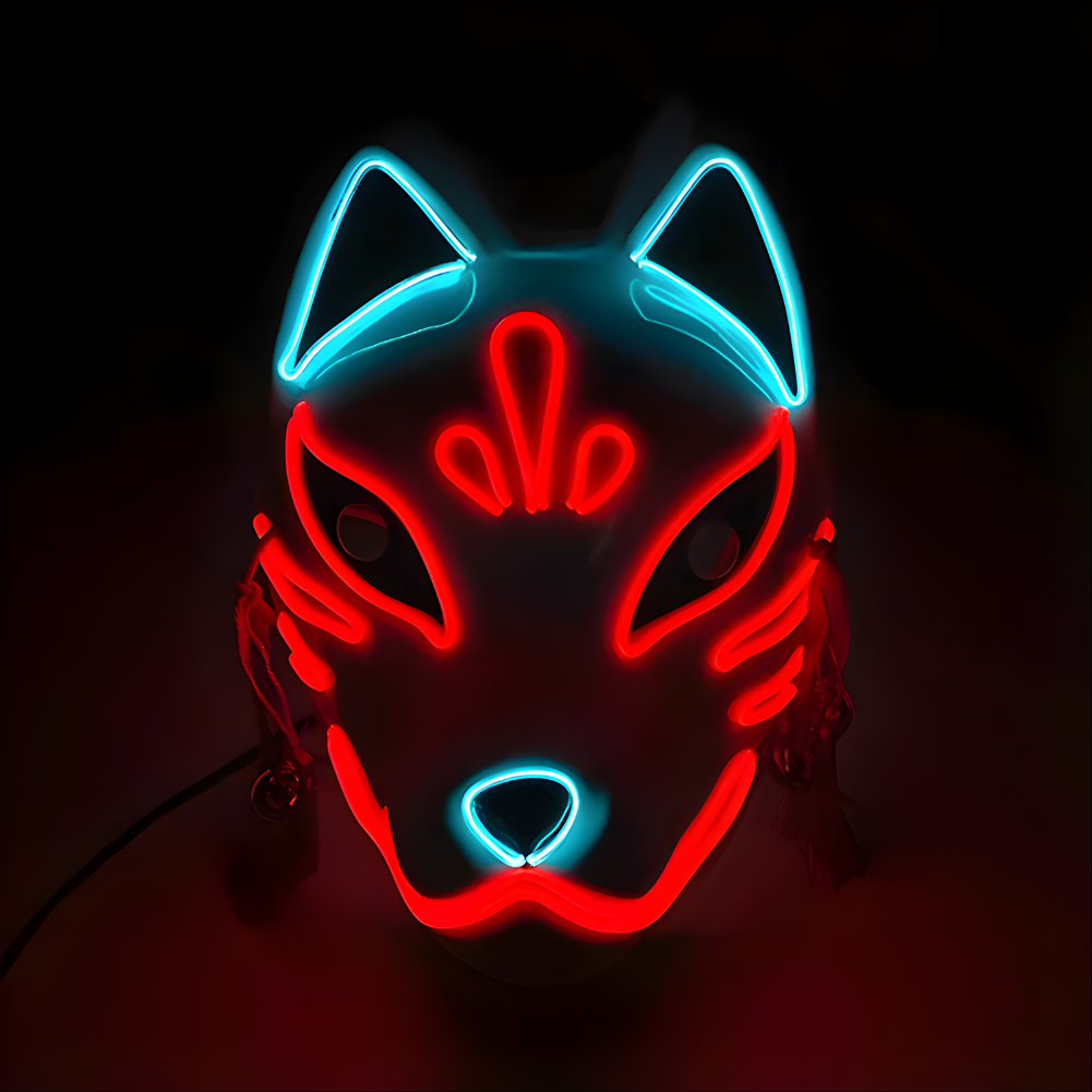 Happy Máscara Luminosa para Fiestas