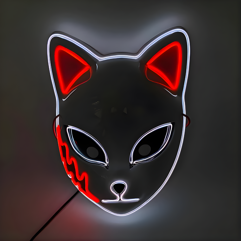 Happy Máscara Luminosa para Fiestas