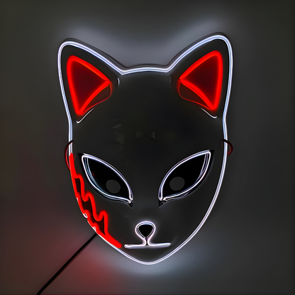 Happy Máscara Luminosa para Fiestas