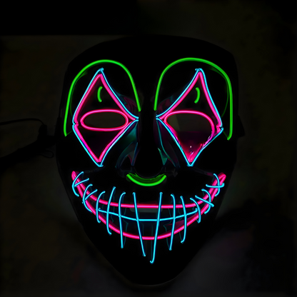 Happy Máscara Luminosa para Fiestas