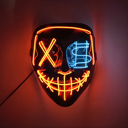 Happy Máscara Luminosa para Fiestas