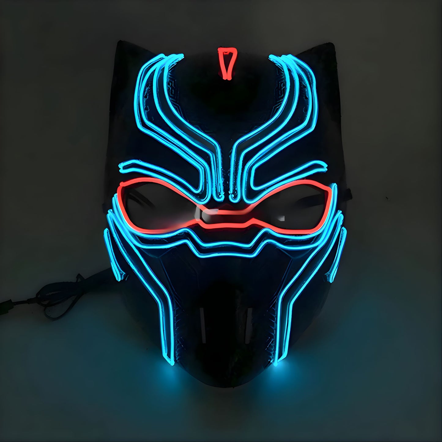 Máscara LED Demonio Diabólico brillante para Halloween terror
