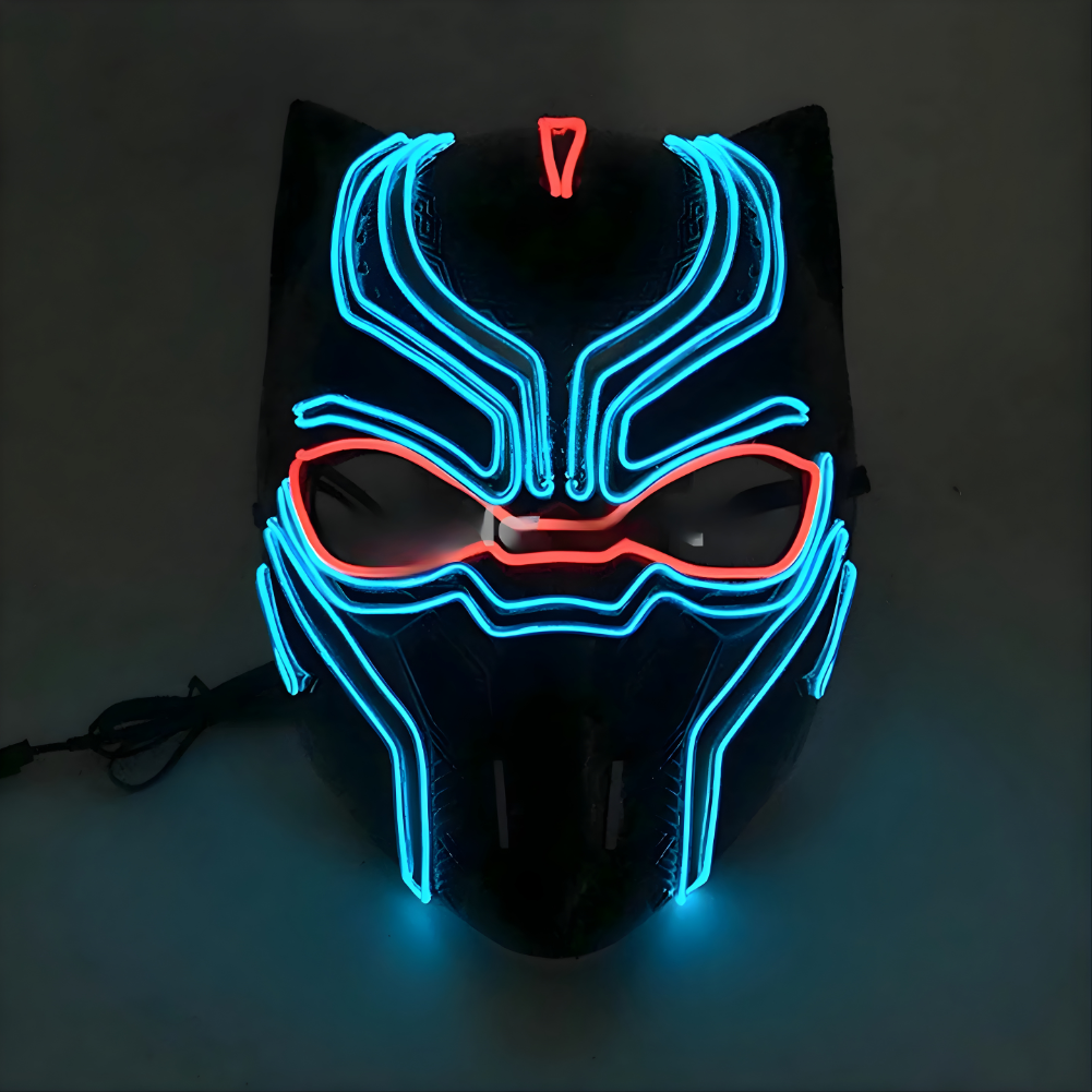 Happy Máscara Luminosa para Fiestas