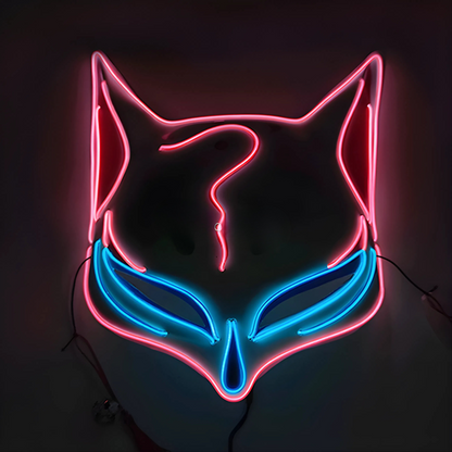 Happy Máscara Luminosa para Fiestas