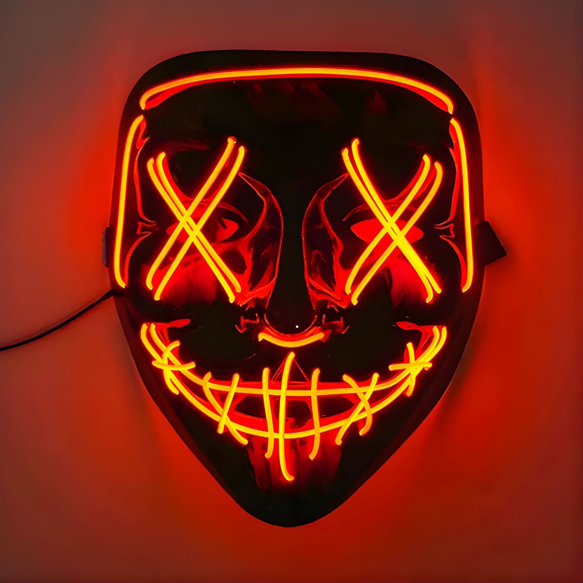 Máscara LED Te Veo No Te Veo para fiestas electrónicas
