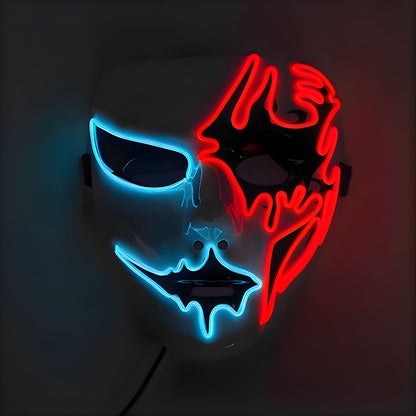 Máscara LED Fantasma de la Ópera para carnaval y eventos
