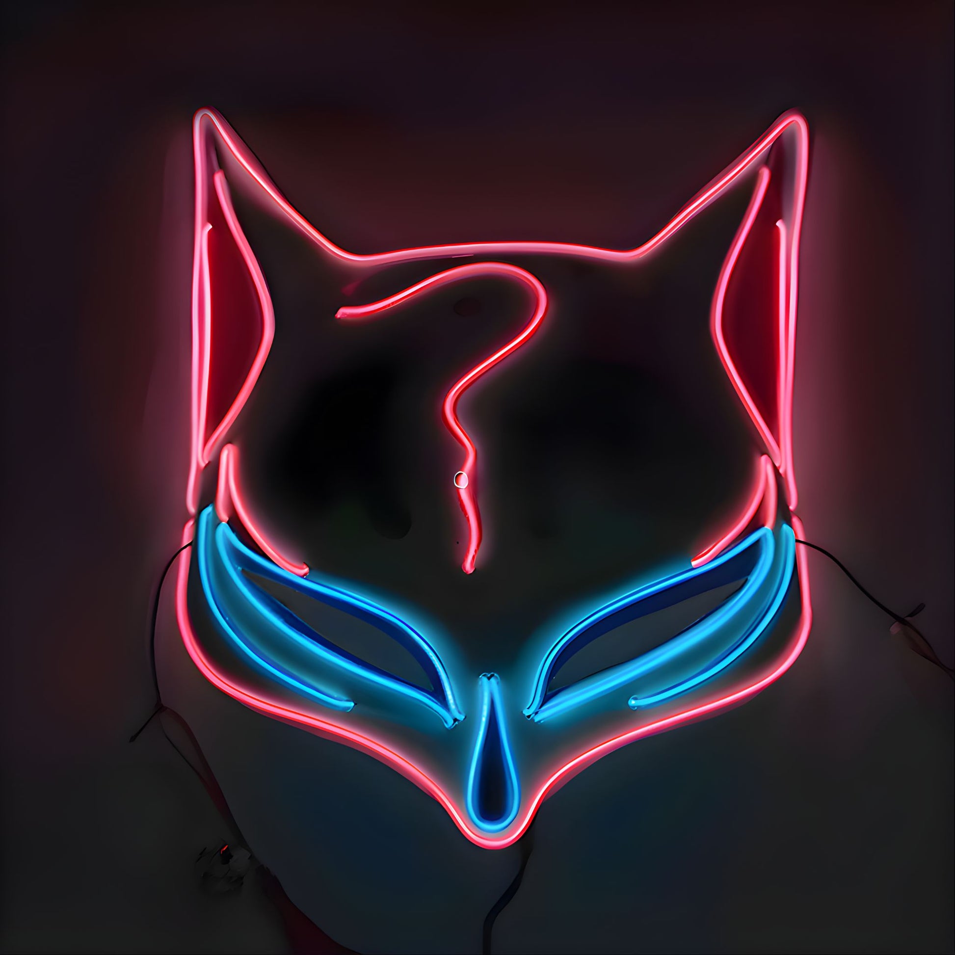 Máscara LED Fiera Pervertida luminosa para fiestas Halloween
