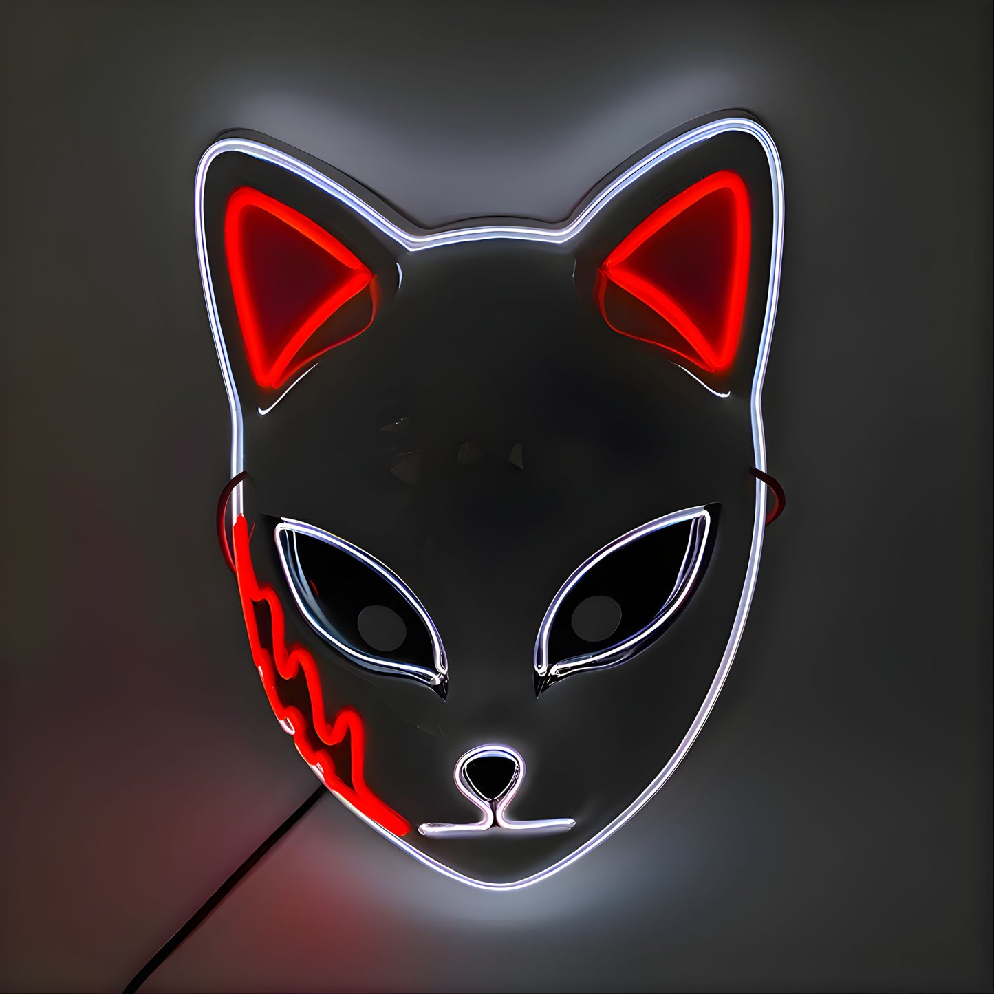 Máscara LED Gata Encantadora brillante para eventos nocturnos
