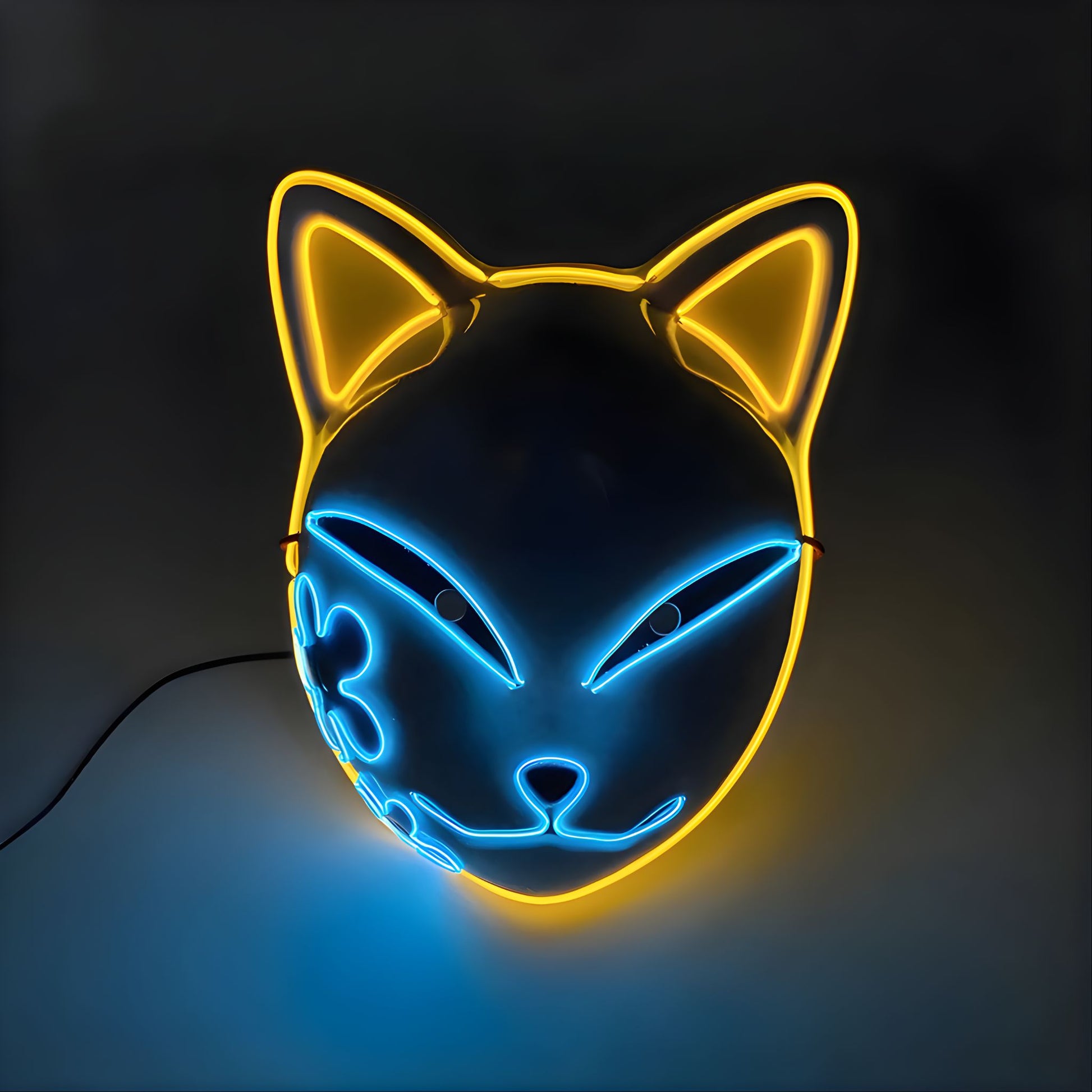 Máscara LED Gata Encantadora luminosa para eventos temáticos
