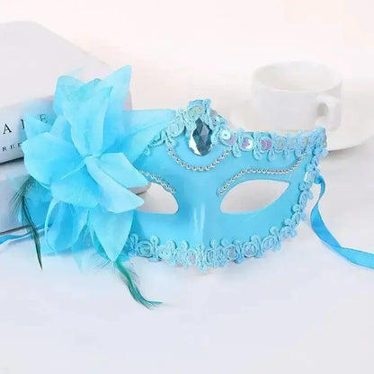Happy Halloween: Media Máscara para Princesa - Accesorio Elegante para Vestidos Sexys