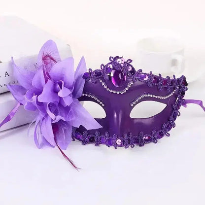 Happy Halloween: Media Máscara para Princesa - Accesorio Elegante para Vestidos Sexys