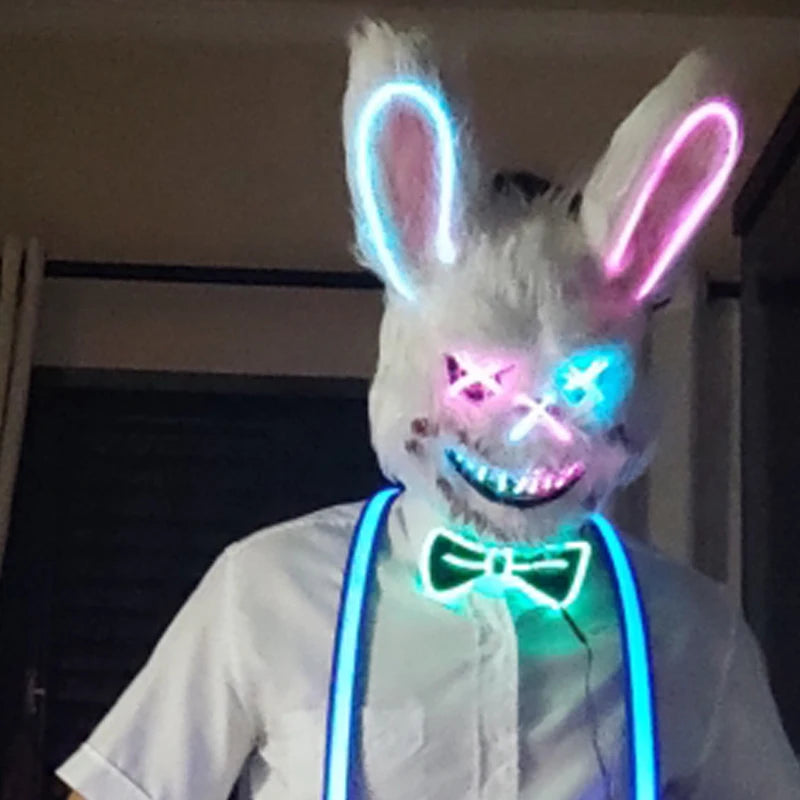 Happy Halloween: Máscara Luminosa para Fiestas