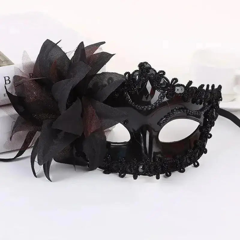 Happy Halloween: Media Máscara para Princesa - Accesorio Elegante para Vestidos Sexys