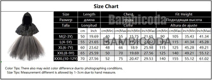 Happy Halloween: Disfraz Completo Niña Demonio - Capa Medieval de Miedo