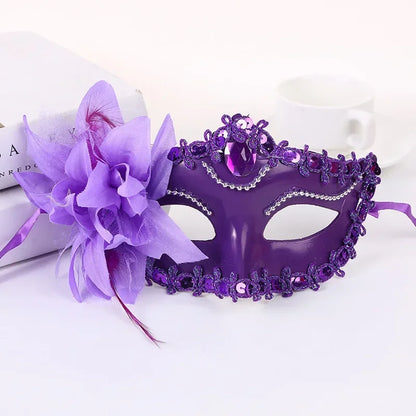 Happy Halloween: Media Máscara para Princesa - Accesorio Elegante para Vestidos Sexys
